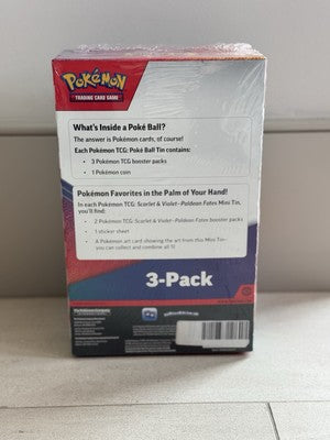 Paldean Fates 2x Mini Tins & Pokeball Box! New Pokemon 2025 Sam's Club Item✅